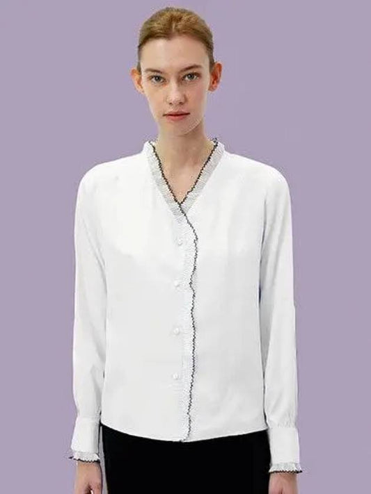 Prill Blouse White - DAMAGE MNEMONIC - BALAAN 2