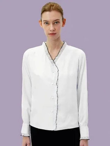 Prill Blouse White - DAMAGE MNEMONIC - BALAAN 1