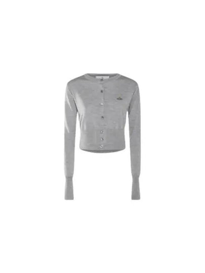 Bea Cropped Cardigan Grey - VIVIENNE WESTWOOD - BALAAN 2