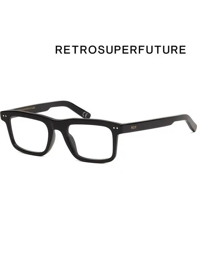 Glasses frame NUMERO 101 NERO 5YT square horn frame - RETROSUPERFUTURE - BALAAN 7