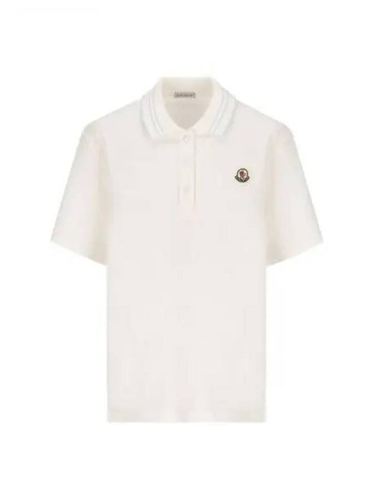 Logo Patch PK Shirt White - MONCLER - BALAAN 2