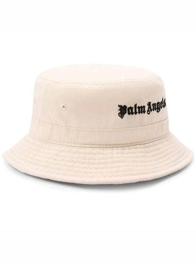 23SS Logo Embroidered Classic Bucket Hat PWLA005F21FAB002 0310 - PALM ANGELS - BALAAN 1