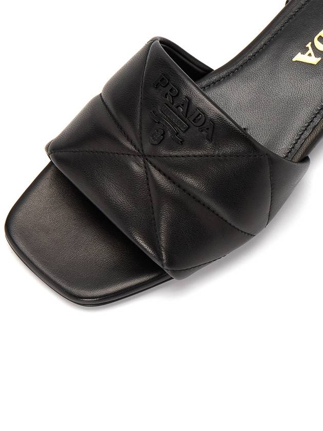 quilted nappa sandals black - PRADA - BALAAN 8