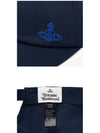 Embroidered ORB Logo Classic Ball Cap Navy - VIVIENNE WESTWOOD - BALAAN 4