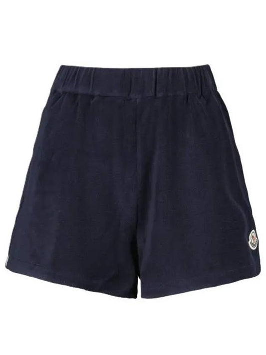 Women's Terrycloth Shorts Navy - MONCLER - BALAAN 2