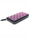 443123 Pink Blue Multi Color GG Canvas Diagonal Quilted Marmont Zipper Long Wallet - GUCCI - BALAAN 5