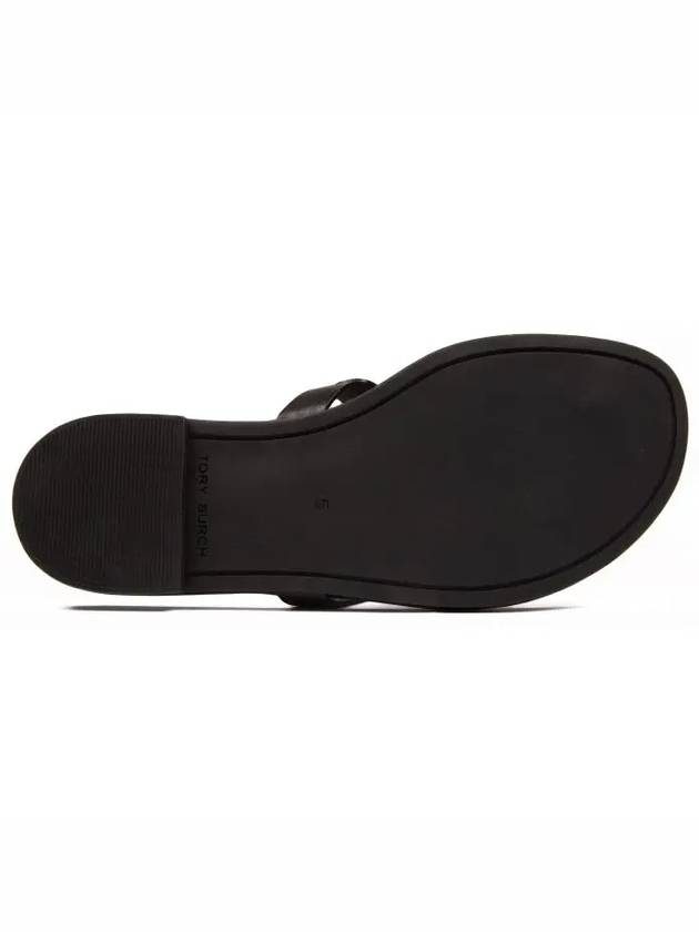 Women's Metal Miller Soft Flip Flops Black - TORY BURCH - BALAAN 9