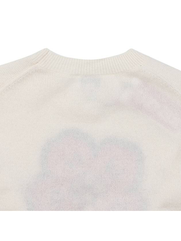 Boke Flower Logo Wool Knit Top White - KENZO - BALAAN 8