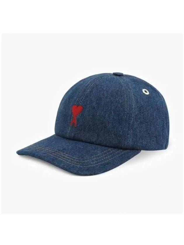 UCP006 DE0025 480 De Coeur Heart Logo Ball Cap - AMI - BALAAN 3