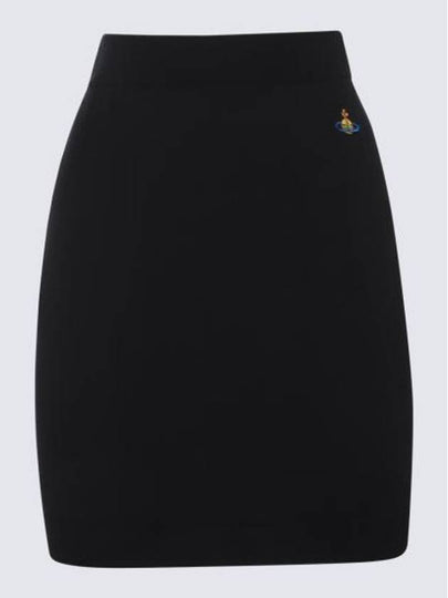 Logo Bea Mini H Line Skirt Black - VIVIENNE WESTWOOD - BALAAN 2