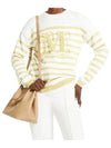 Women's Ragno Striped Knit Top Yellow - MAX MARA - BALAAN 3