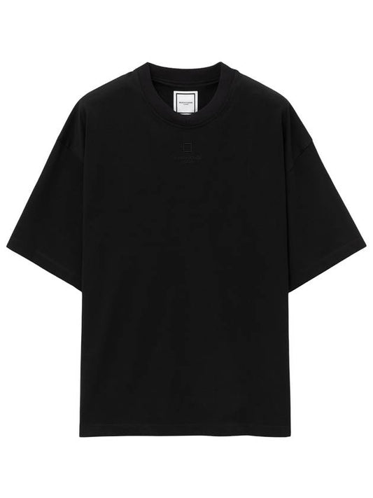 Men's Overfit Cotton Short Sleeve T-Shirt Black - WOOYOUNGMI - BALAAN 1