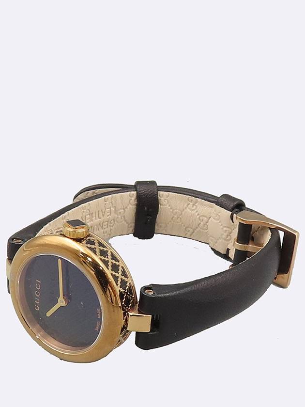 Gucci 404233 141 5 Diamantissima 27MM Round Gold Ladies Leather Band Watch - GUCCI - BALAAN 2