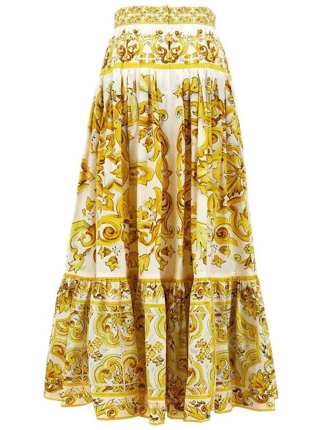 Dolce & Gabbana Printed Poplin Skirt - DOLCE&GABBANA - BALAAN 2