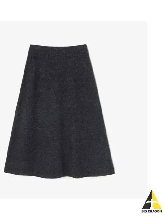 Women s Sweater Flare Skirt Charcoal Gray - LACOSTE - BALAAN 1