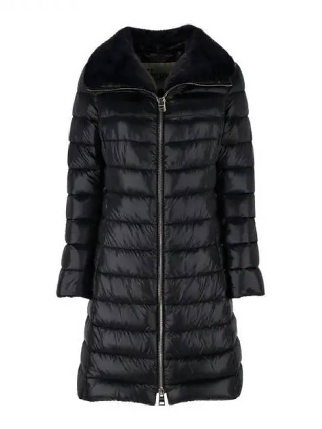 Herno shearling collar quilted long padding - HERNO - BALAAN 1