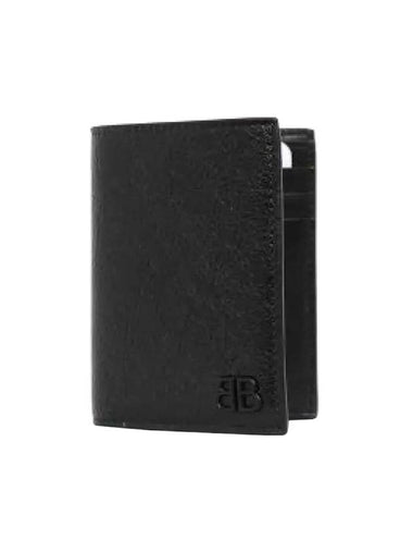 Monaco Vertical Half Wallet Black - BALENCIAGA - BALAAN 1