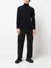 Wappen Patch Wool Turtleneck Navy - STONE ISLAND - BALAAN 3