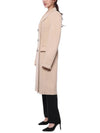 Women's Sportmax Virgin Wool Double Coat Beige - MAX MARA - BALAAN 5