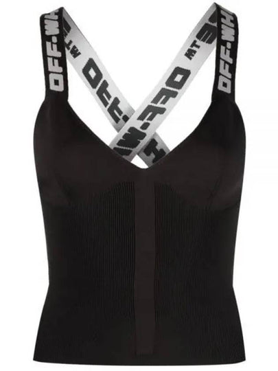 Women's Logo Band Tank Sleeveless Black - OFF WHITE - BALAAN 2