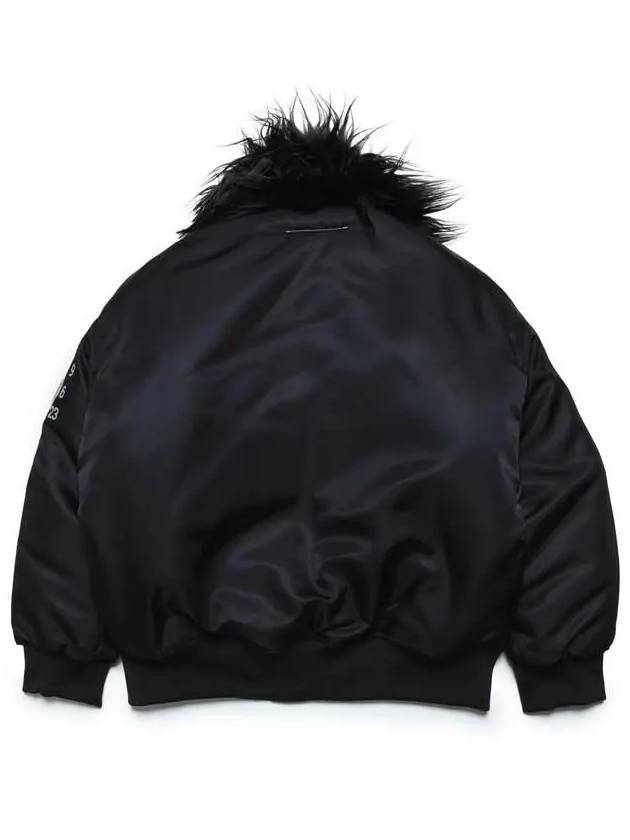 MM6 Margiela Kids Eco Fur Collar MA1 Jacket - MAISON MARGIELA - BALAAN 3