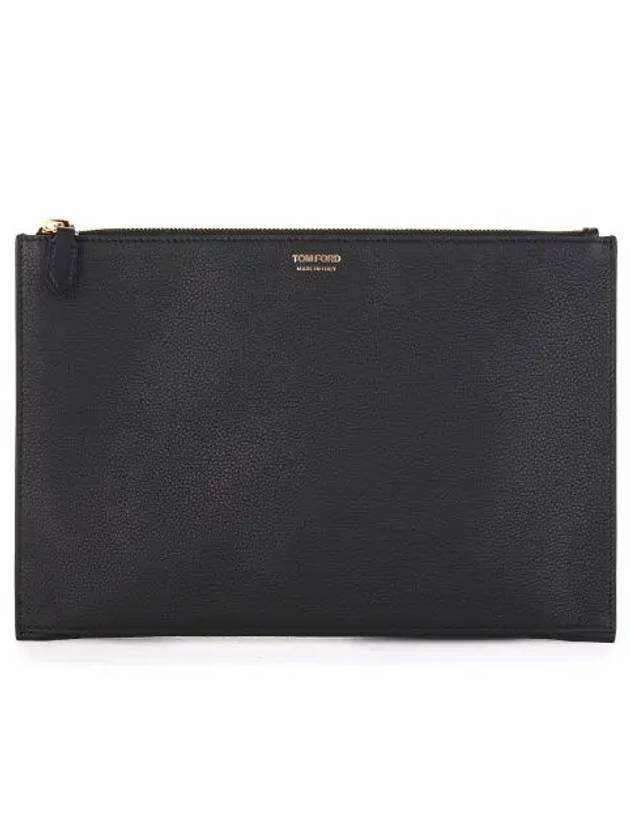 Simple Logo Clutch Bag Black - TOM FORD - BALAAN.