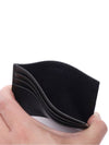 Triangle Logo Card Wallet Black - PRADA - BALAAN 7