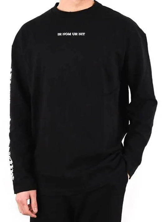 Men s Code Printing T Shirt Black NUS19281 - IH NOM UH NIT - BALAAN 2