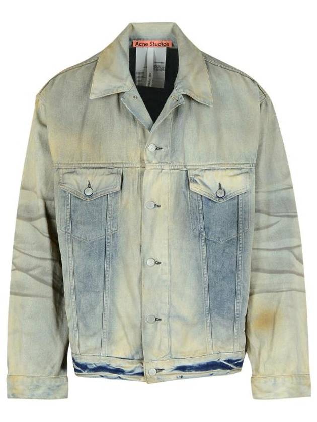 Oversized Fit Denim Jacket Light Blue - ACNE STUDIOS - BALAAN 2