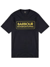 International Essential Large Logo Short Sleeve T-Shirt Black - BARBOUR - BALAAN 10