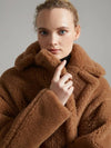 Msize Last TEDDY Bear 001 Camel Alpaca Coat 2310161433 - MAX MARA - BALAAN 4