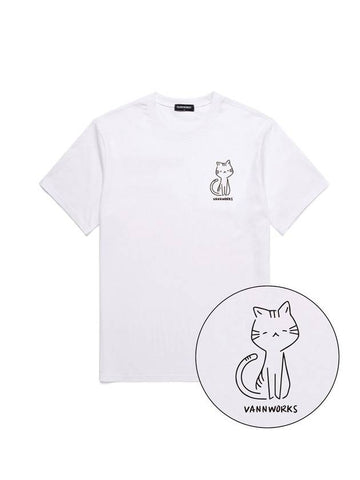 Cat Short Sleeve T-shirt - VANN WORKS - BALAAN 1