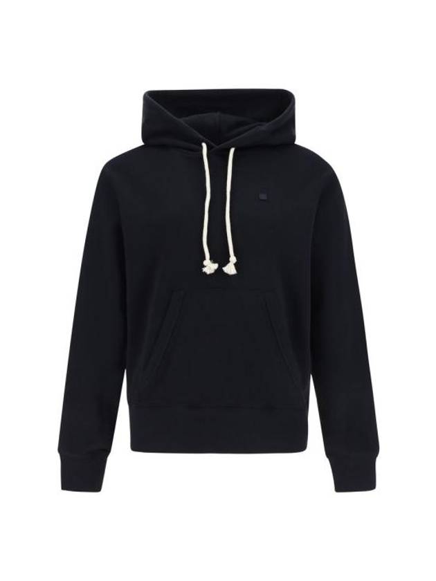 Small Logo Patch Hoodie Black - ACNE STUDIOS - BALAAN 5