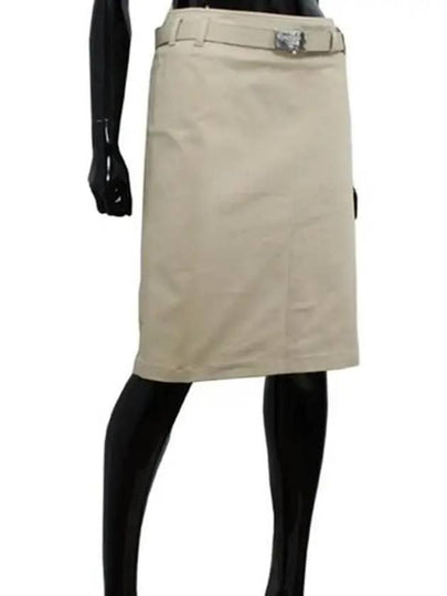 Women's Beige Skirt 21B282 CO0 F0235 - PRADA - BALAAN 2