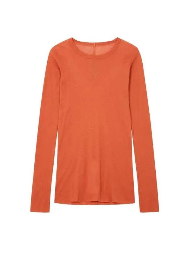 WOMEN Slim Fit Crew Neck T-Shirt Vivid Orange - RICK OWENS - BALAAN 1