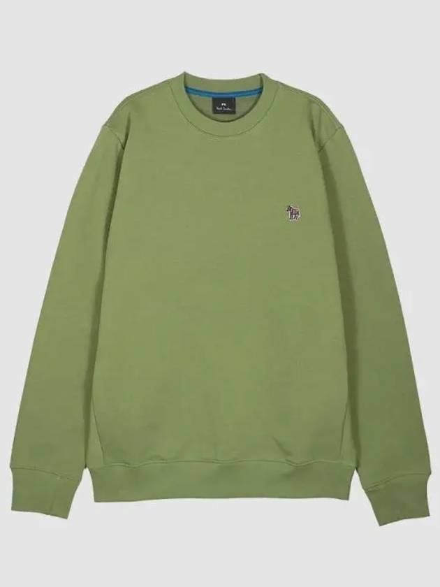 Zebra Logo Cotton Sweatshirt Green - PAUL SMITH - BALAAN 2