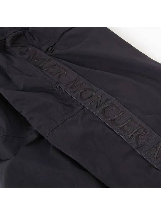 nylon track pants navy - MONCLER - BALAAN.