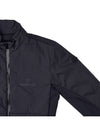 Men Faret Crinkle Zip Up Jacket Black - MONCLER - BALAAN 5