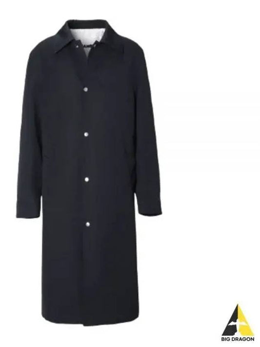 Wardrobe W Sports Wool Trench Coat Navy - JIL SANDER - BALAAN 2