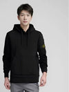 Signature Logo Patch Hoodie Black - STONE ISLAND - BALAAN 2