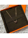 Mini Pop H Pendant Rose Gold & Noir - HERMES - BALAAN 2