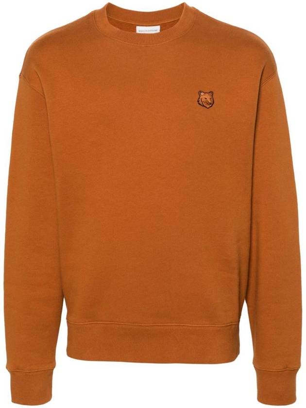 Bold Fox Head Cotton Sweatshirt Orange - MAISON KITSUNE - BALAAN 1