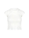 Embroidery Logo Short Sleeve T-Shirt White - ISABEL MARANT - BALAAN 2