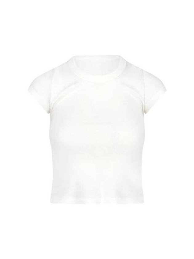 Embroidery Logo Short Sleeve T-Shirt White - ISABEL MARANT - BALAAN 2