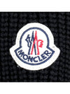 Padded Wool Hooded Zip Up Black - MONCLER - BALAAN 7