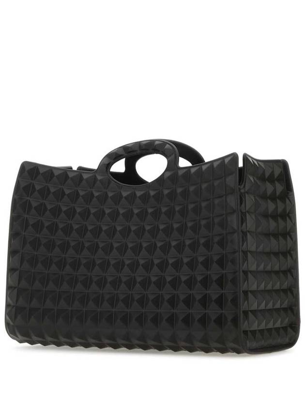 Men's Le Troisieme Studded Tote Bag Black - VALENTINO - BALAAN 3