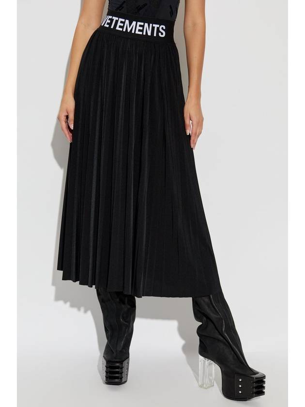 VETEMENTS Pleated Skirt, Women's, Black - VETEMENTS - BALAAN 3