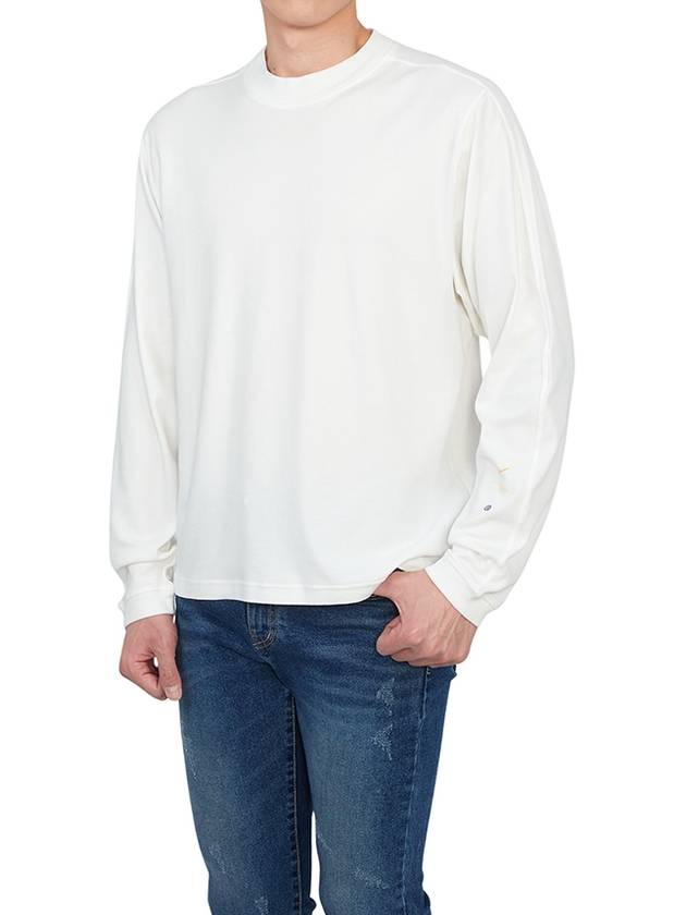 Shadow Project Interlock Mako Cotton Long Sleeve T-Shirt White - STONE ISLAND - BALAAN 6