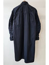 Oversized brushed long safari jacket HM2772 black WOMENS S M - ADIDAS - BALAAN 7