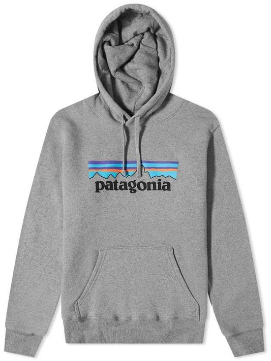 P 6 Logo Uprisal Hoodie Grey - PATAGONIA - BALAAN 1